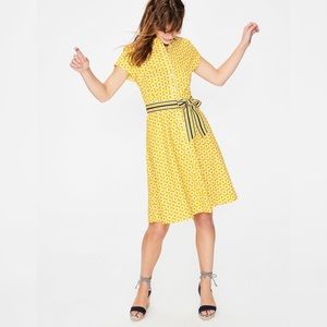 Boden Yellow Patterned Dress